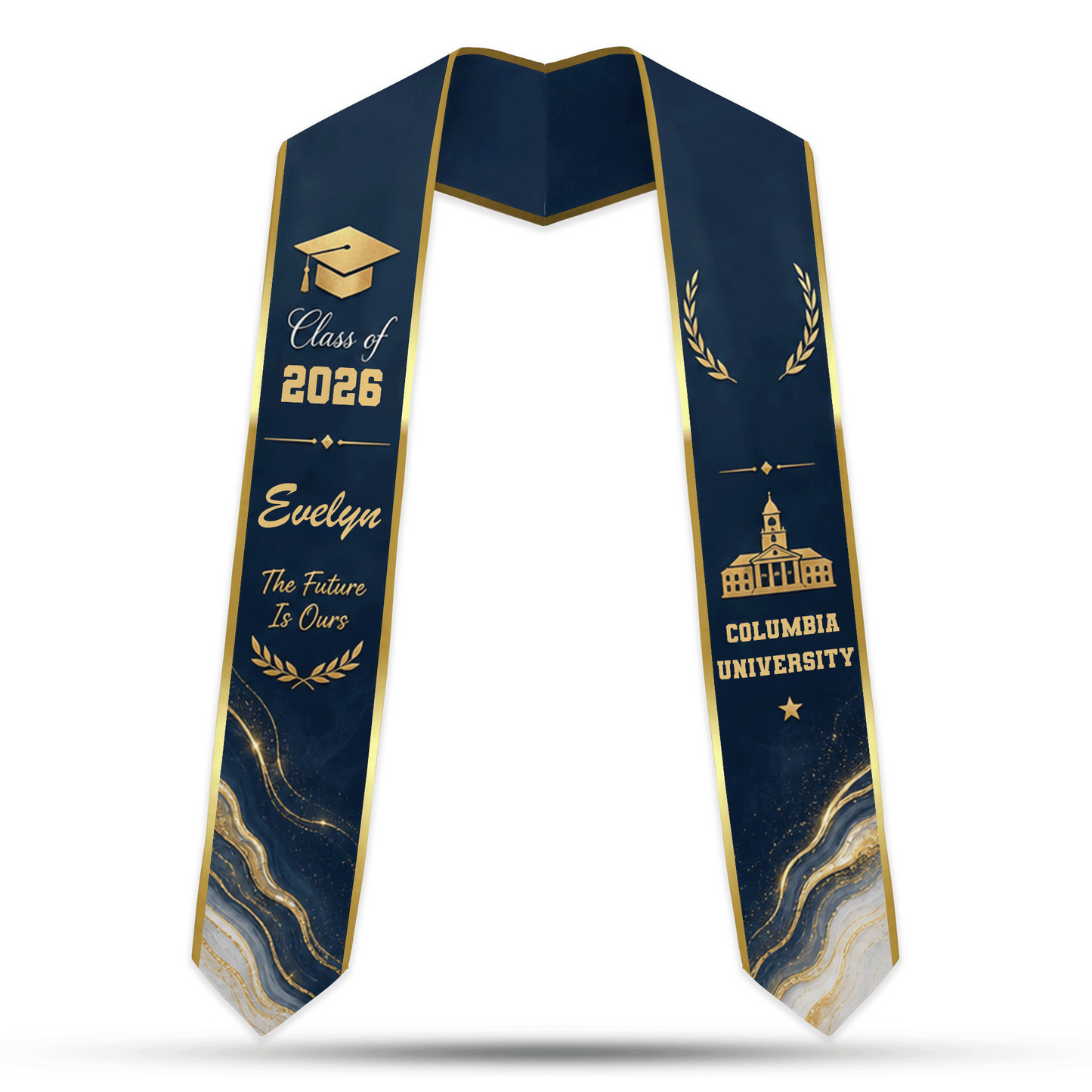 Personalized The Future Is Ours Graduation Stole – Custom Photo and Name