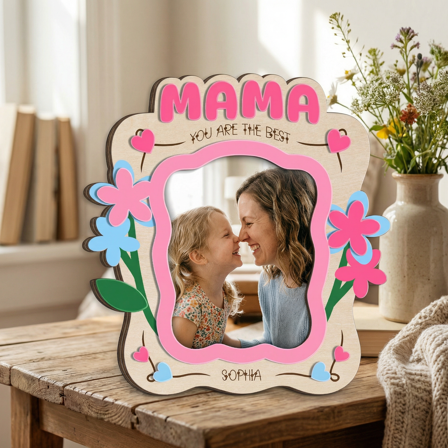Personalized I Love You Photo Magnet – Custom Memory Gift