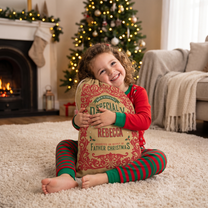 Personalized Special Delivery for the Attention of Christmas Sack with Custom Name