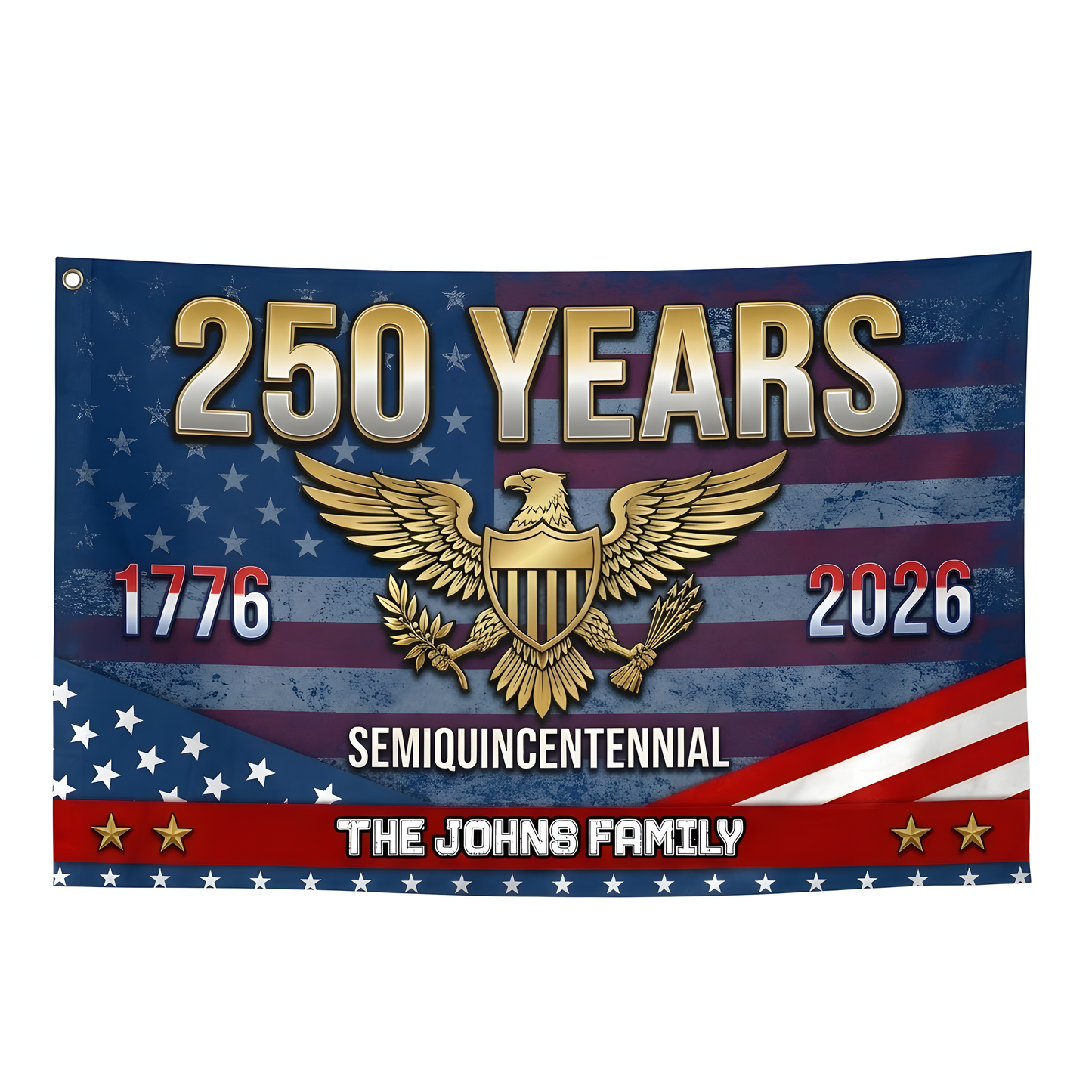 America 250th Semiquincentennial Anniversary House Flag