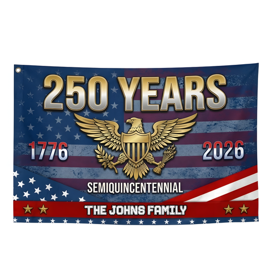 America 250th Semiquincentennial Anniversary House Flag