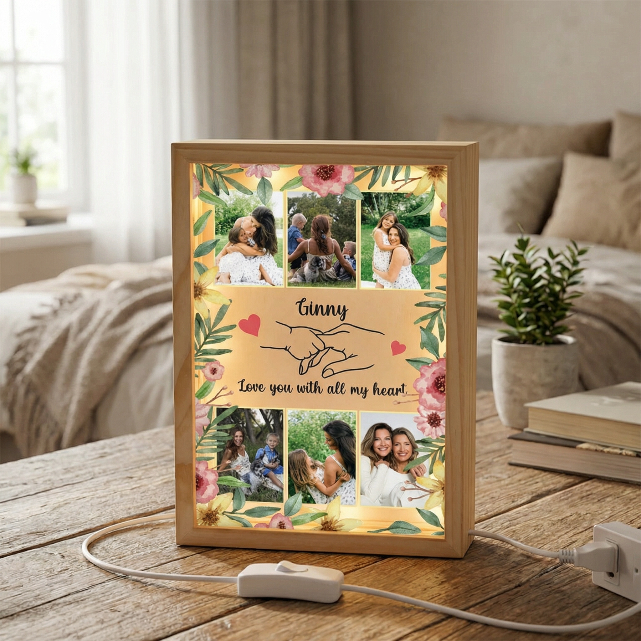 Personalized Photo Frame Light Box for Mom | Mother’s Day & Birthday Gift