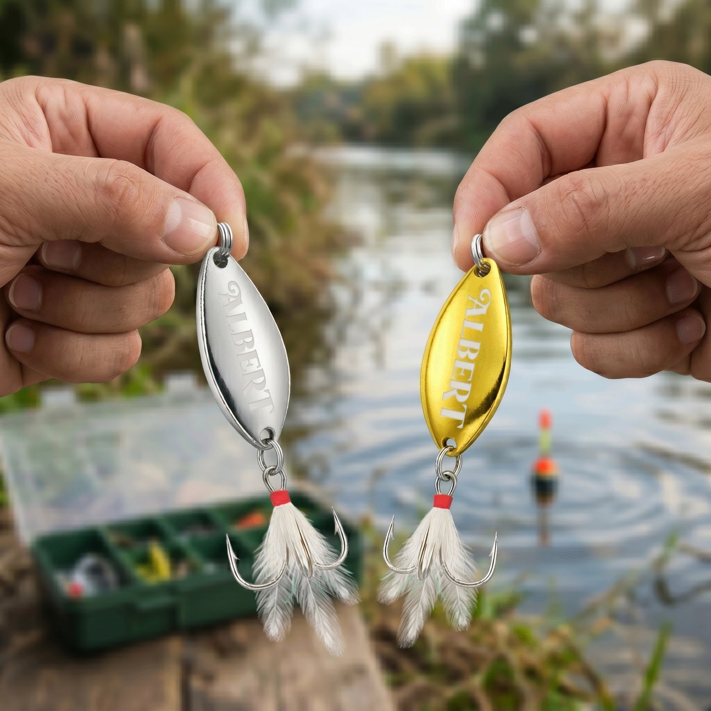 Personalized Fishing Lure & Gift Box for The Rod Father – Custom Name Fishing Gift