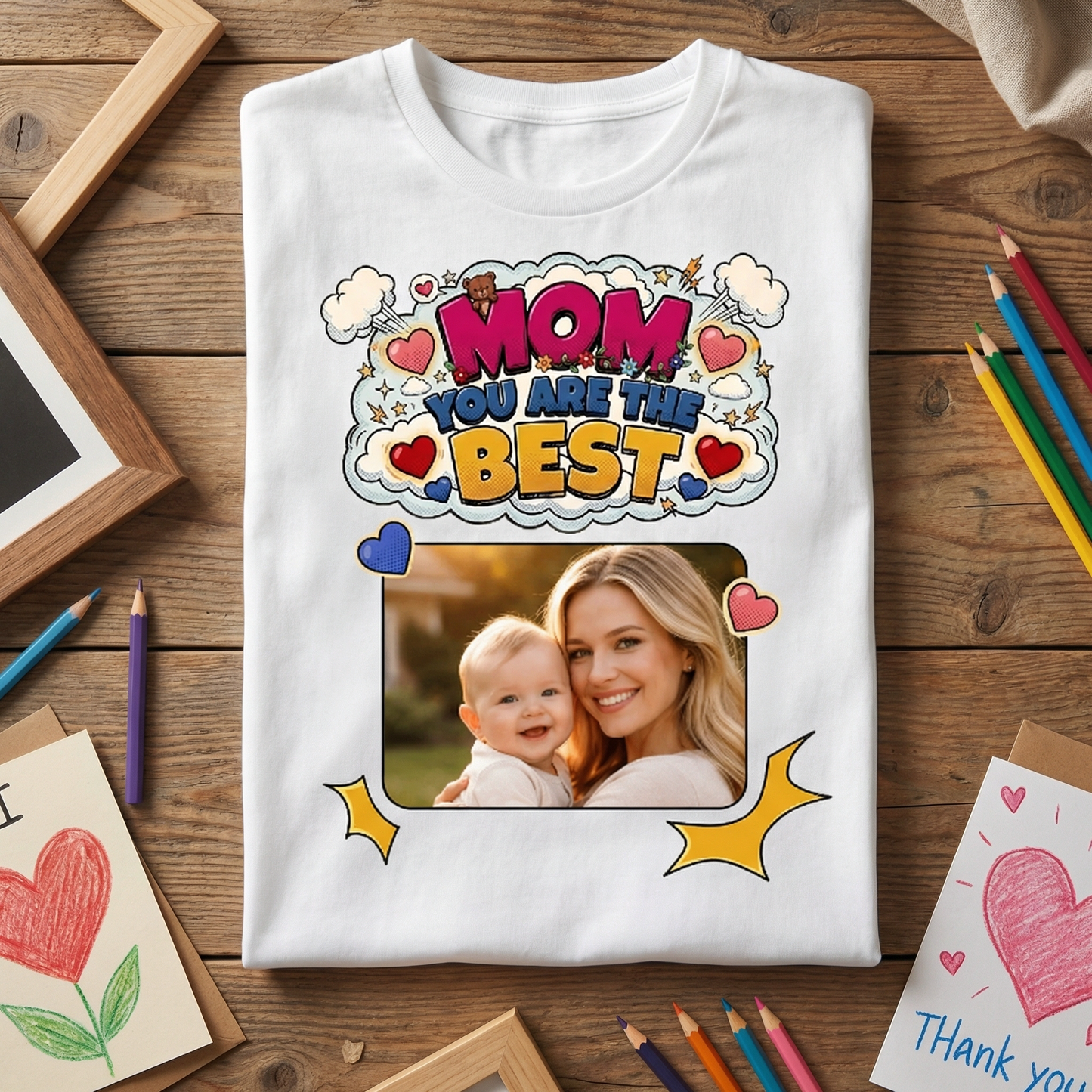 Women's Personalized Mom You Are The Best Custom Photo T-Shirt