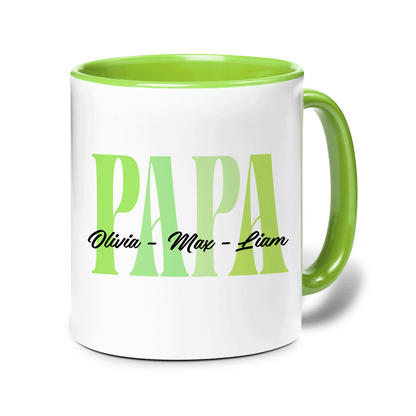 Personalized Papa Accent Mug – Custom Name Coffee Mug for Papa