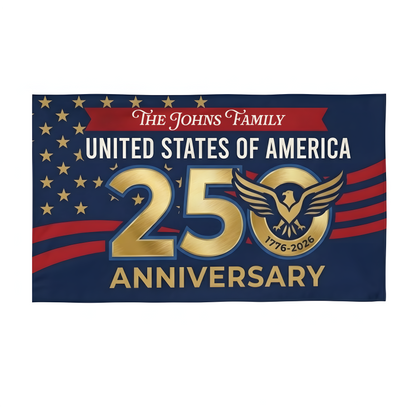 250th Anniversary USA Eagle Patriotic House Flag