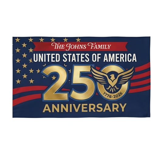 250th Anniversary USA Eagle Patriotic House Flag