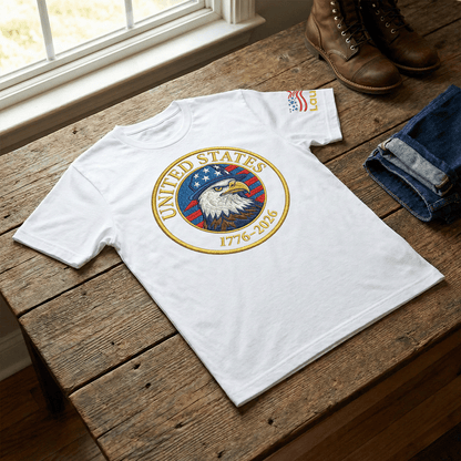 America 250th Anniversary T-Shirt - United States 1776-2026 Patriotic Pride Tee