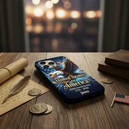 Personalized USA 250th Anniversary Phone Case