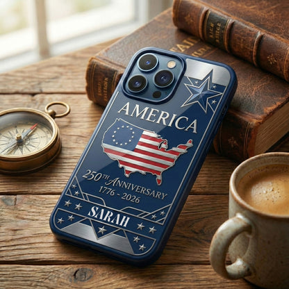 Personalized Name America 250th Anniversary Phone Case