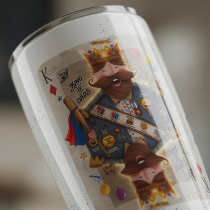 King of Dads 20oz Tumbler – Father’s Day Gift Cup for Dad
