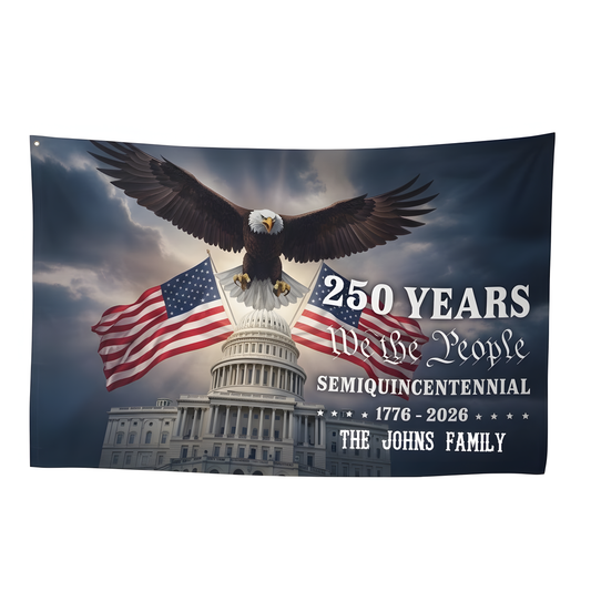 American Flag 250 Years Anniversary United States Semiquincentennial Double-Sided Flag