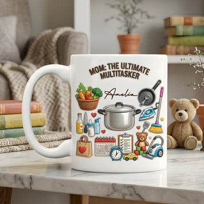 Heartfelt Message Design – Personalized Mom Mug – Mother’s Day Gift for Mom – Custom Name Ceramic Mug