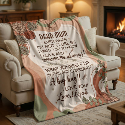 Dear Mom, Always Loved Personalized Blanket