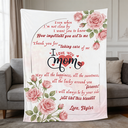 Words to You Personalized Blanket – Heartfelt Message Gift for Mom & Grandma Mother’s Day Family Keepsake