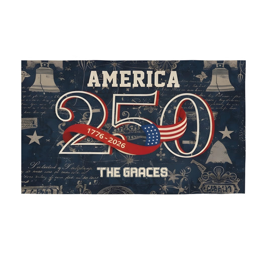United States of America 1776 2026 House Flag 250 Years Patriotic Gift Decor