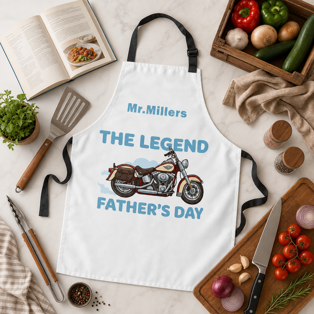 The Legend Father’s Day Apron – Funny BBQ & Cooking Gift for Dad