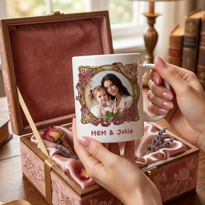 The Love Between a Mother & Daughters Is Forever – Meaningful Family Gift for Mom & Daughters – Personalized Mug