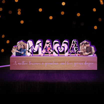 We Love You, Mom – Custom Photo LED Night Light – Personalized Mother’s Day Family Keepsake Gift