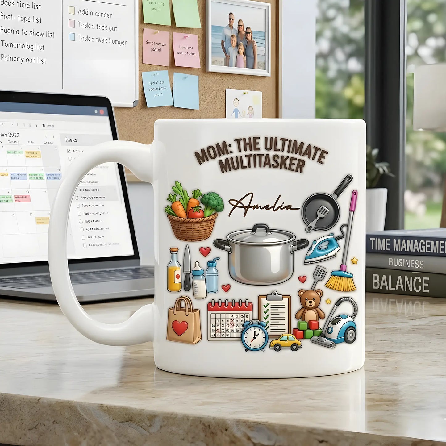 Heartfelt Message Design – Personalized Mom Mug – Mother’s Day Gift for Mom – Custom Name Ceramic Mug
