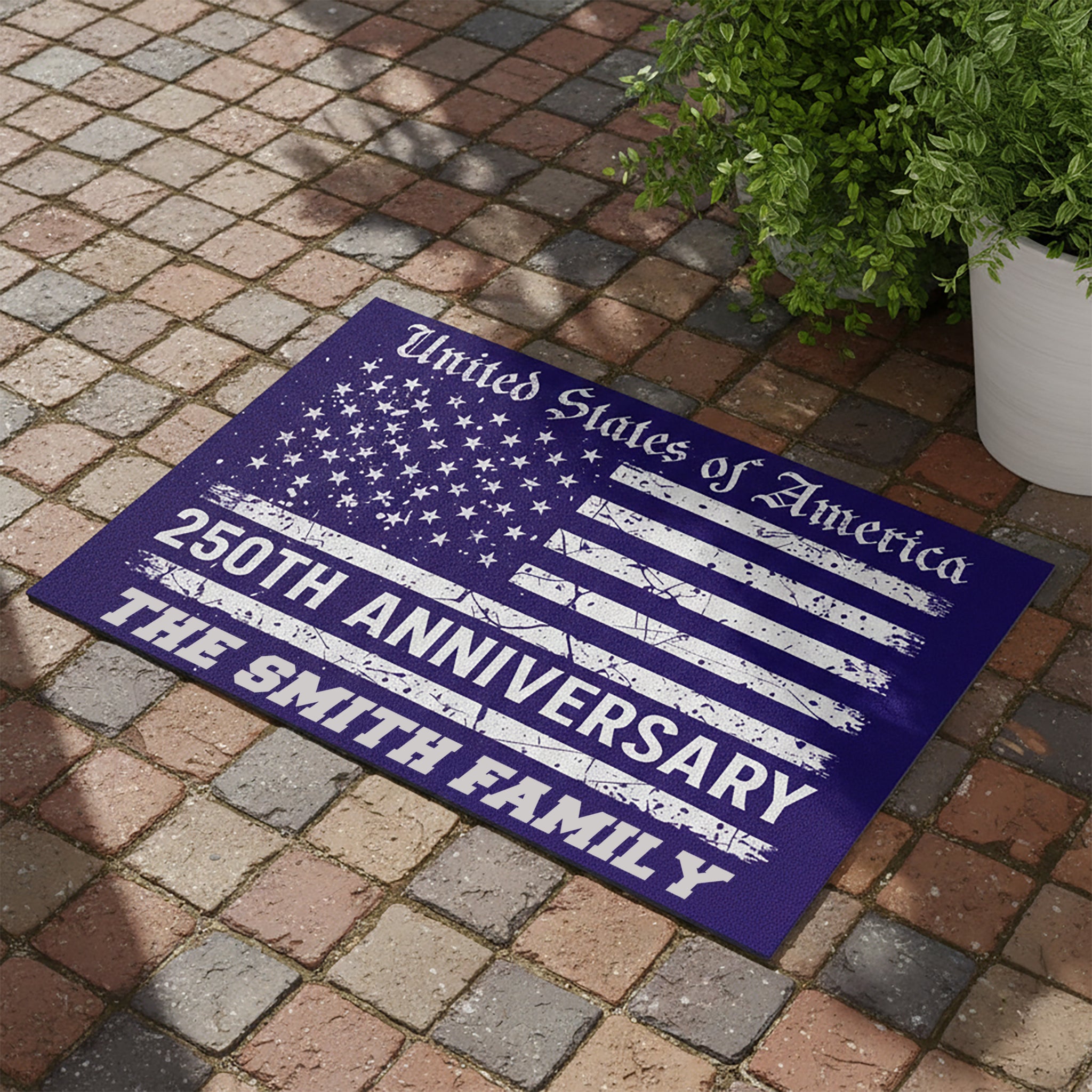 USA 250th Anniversary Doormat 1776-2026 Patriotic Welcome Mat