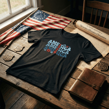 USA 250th Independence Anniversary T-Shirt - 1776 We The People Edition