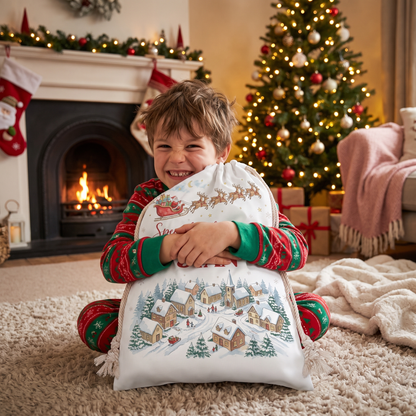 Personalized Special Delivery Christmas Sack, Custom Name Santa Gift Bag
