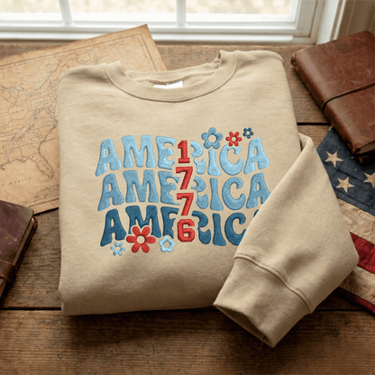 USA 250th Independence Anniversary Sweatshirt - 1776 We The People Edition