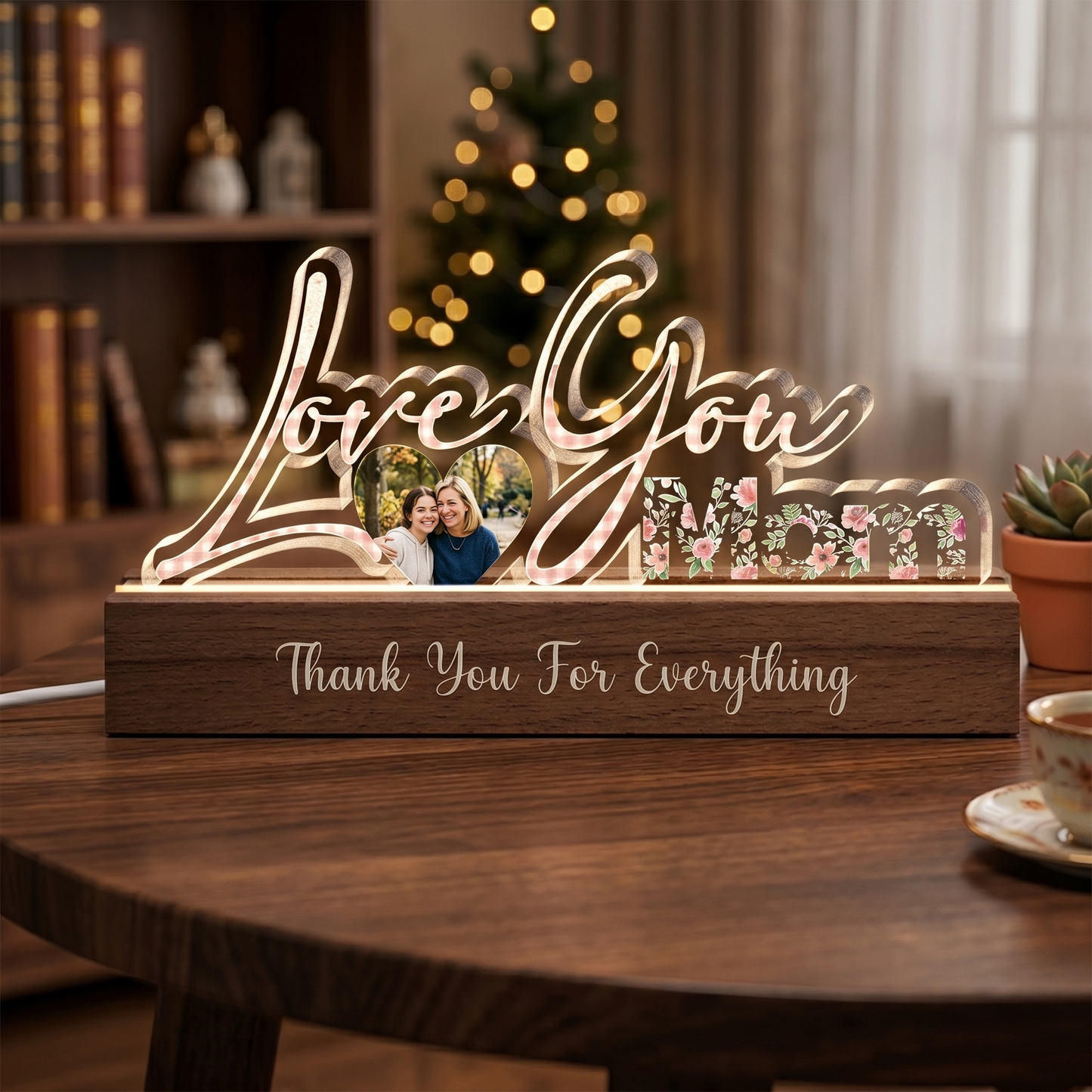 Love You Always – Personalized LED Light Box with Custom Quote for Mom or Loved One