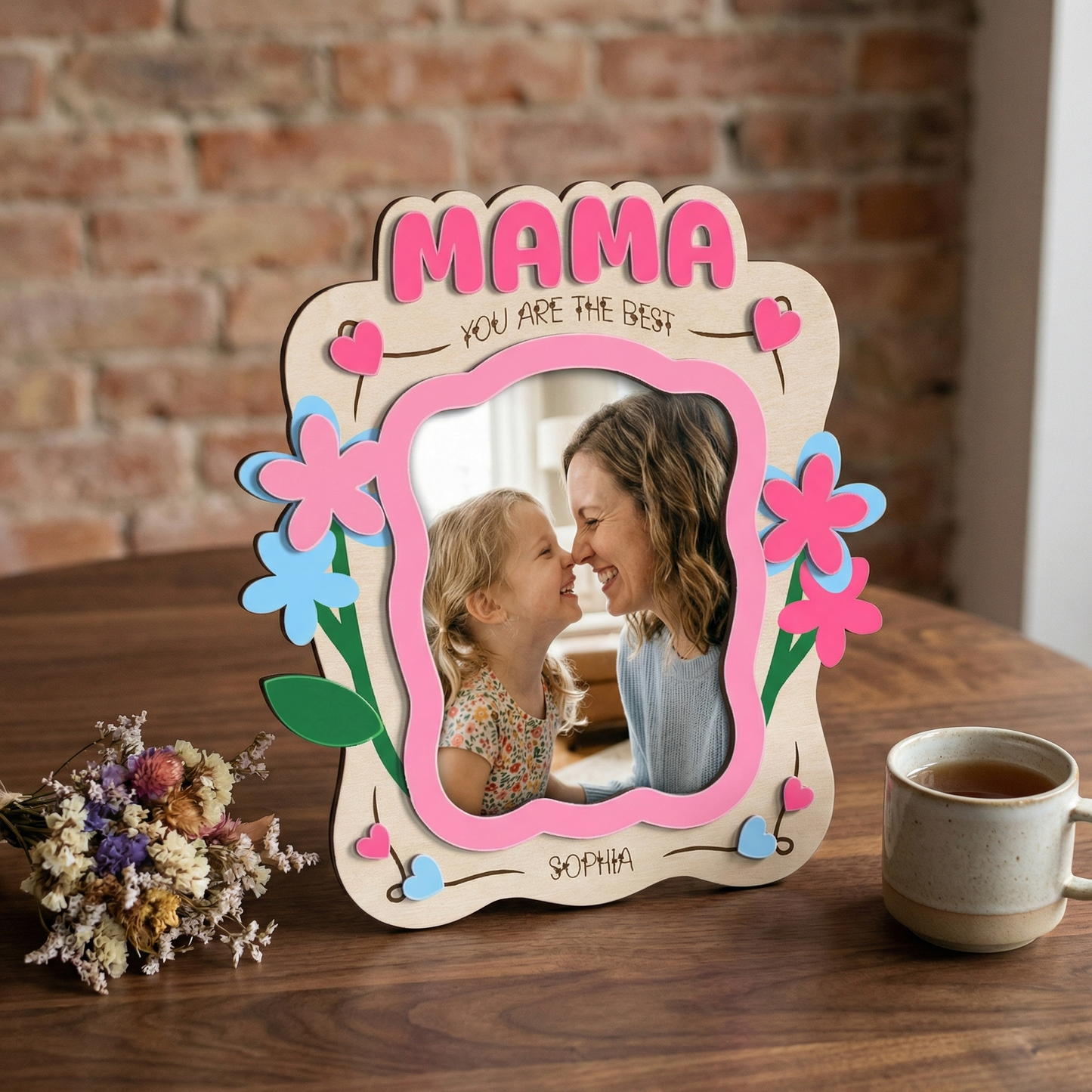 Personalized I Love You Photo Magnet – Custom Memory Gift
