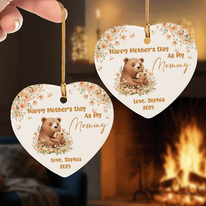Happy Mother’s Day – Meaningful Mother’s Day Gift for Mom and Grandma – Personalized Ceramic Ornament