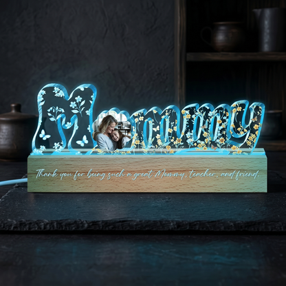 Love You Always Mom – Personalized Glow Night Light Family Gift