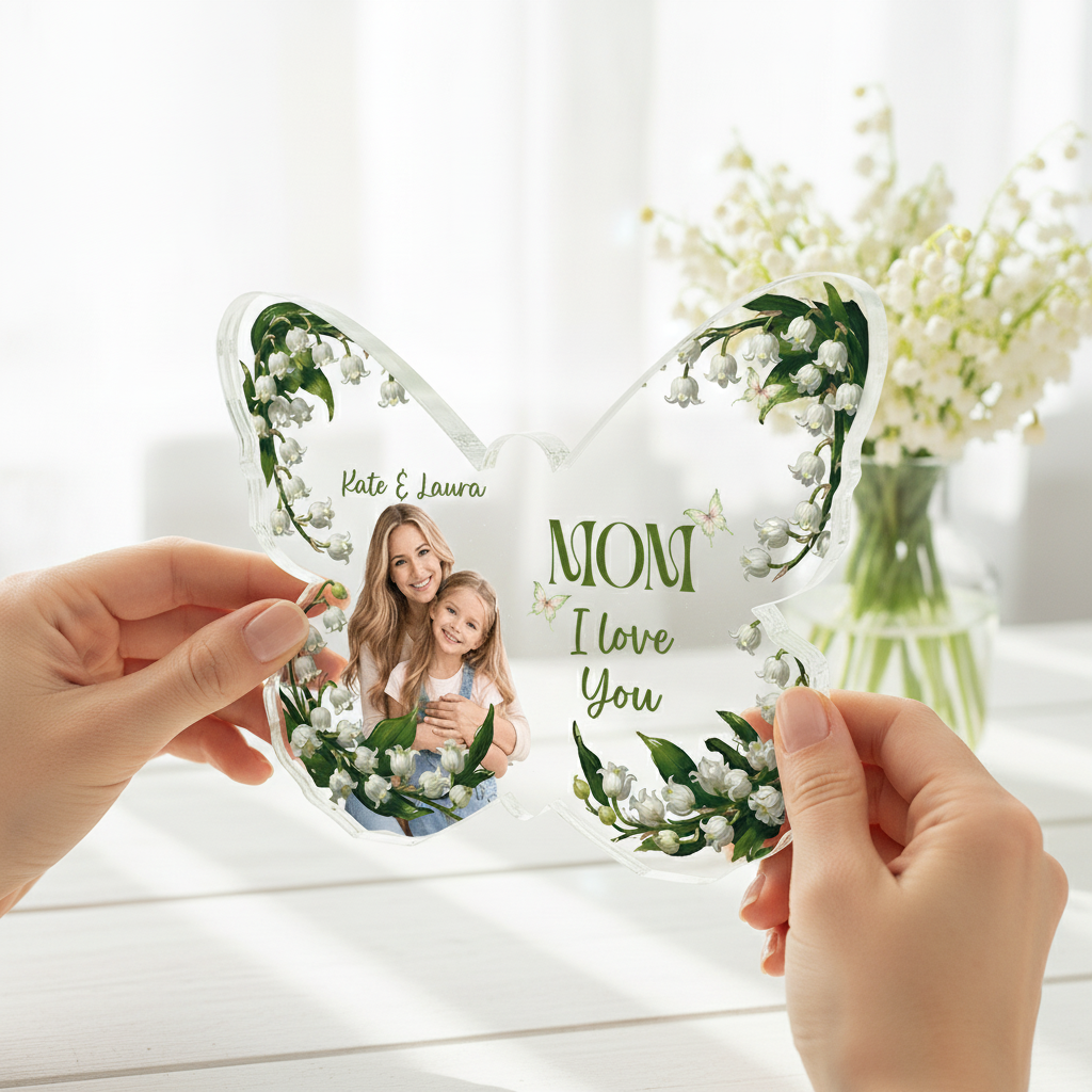 Butterfly Memories – Personalized Acrylic Family Keepsake – Mother’s Day Gift for Mom Plaque