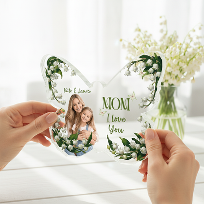 Butterfly Memories – Personalized Acrylic Family Keepsake – Mother’s Day Gift for Mom Plaque