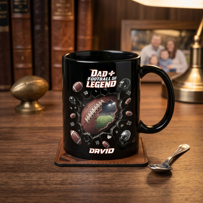 Legend Dad Football Mug – Best Gift for Dad Who Loves Football