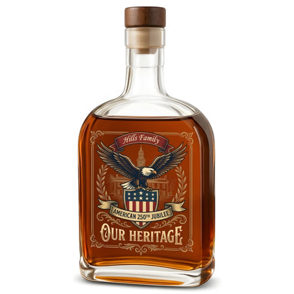 Celebrate Our America 250th Anniversary We The People Whiskey Bottle