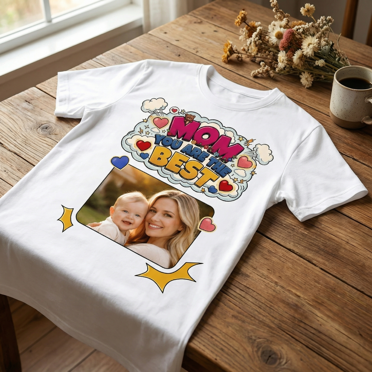 Women's Personalized Mom You Are The Best Custom Photo T-Shirt