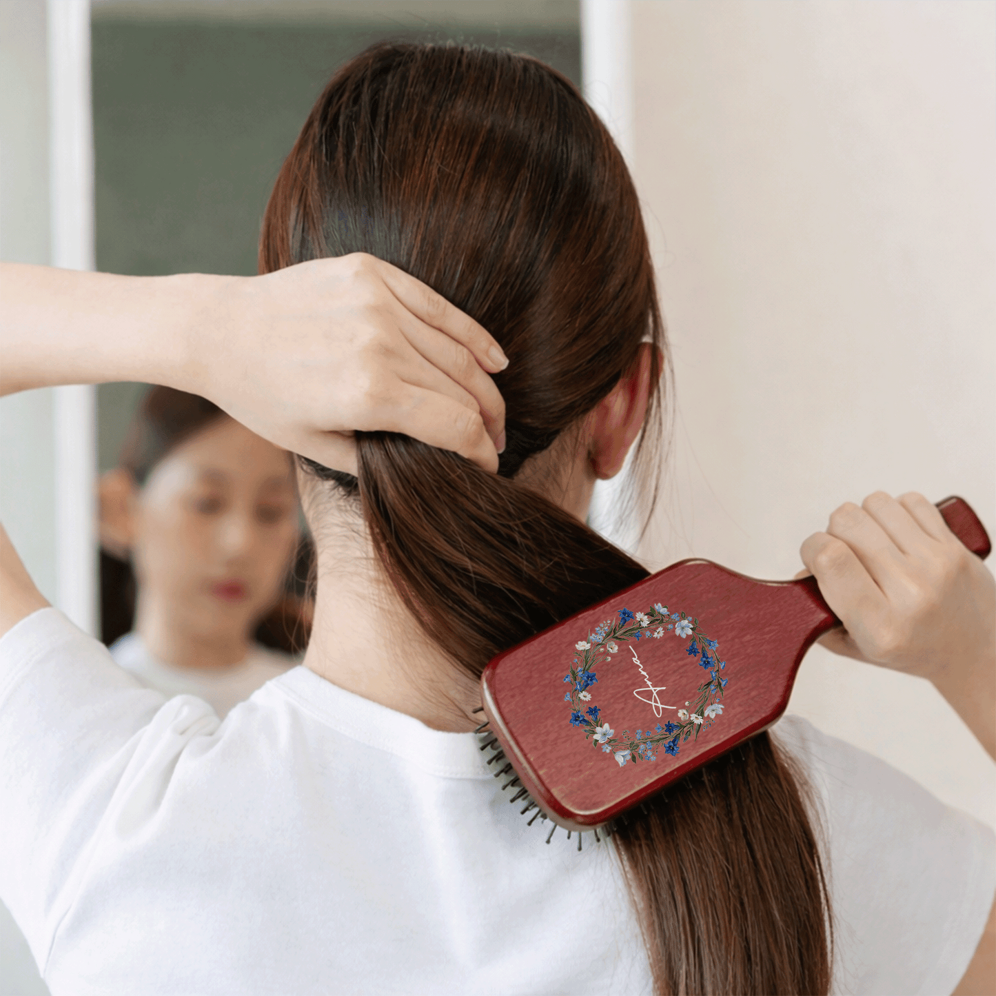 Custom Hand-Painted Hair Brushes – Thoughtful Mother’s Day Gift for Mom