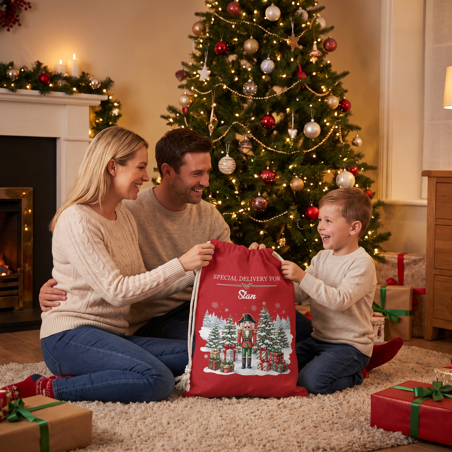 Personalized Special Delivery for Christmas Sack with Custom Name