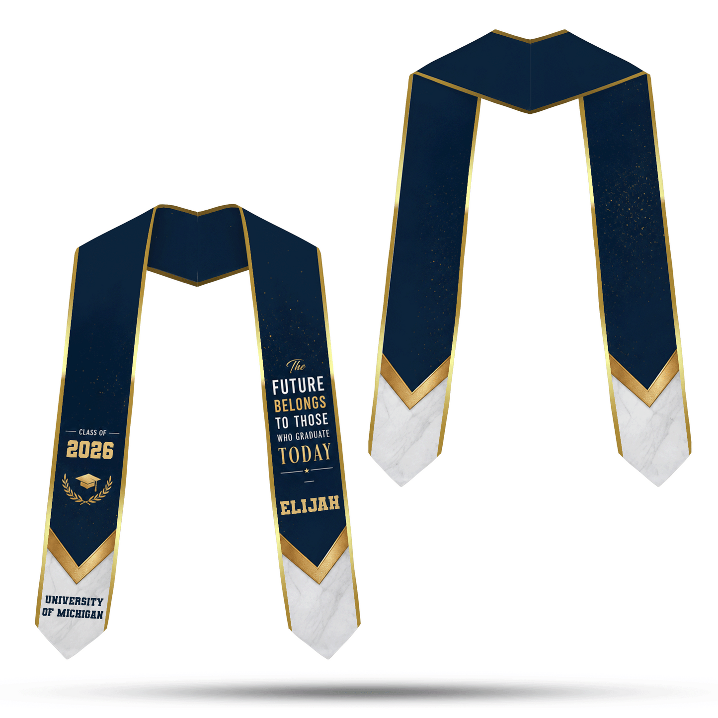 Personalized The Future Belongs to Those Who Graduate Today Graduation Stole – Custom Photo and Name