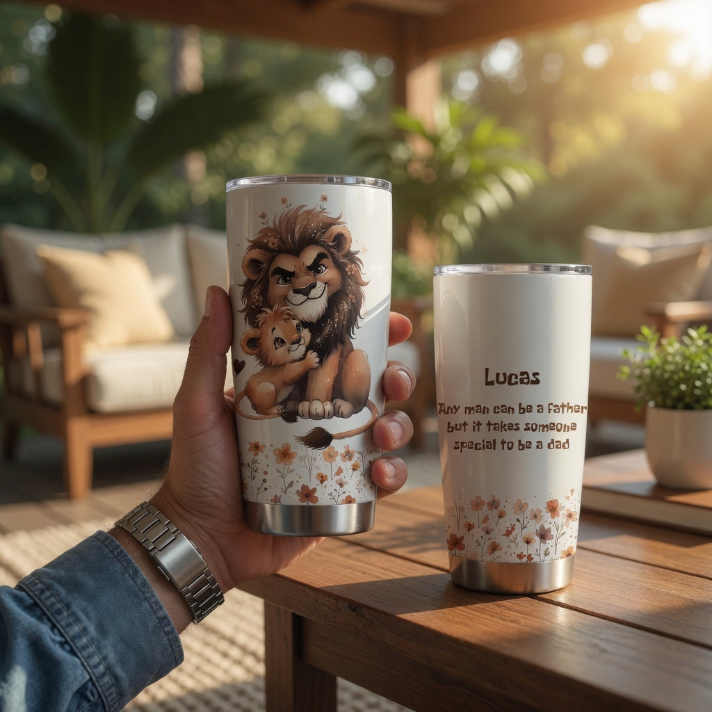 Personalized Special Dad 20oz Tumbler – Custom Name Father’s Day Gift Cup