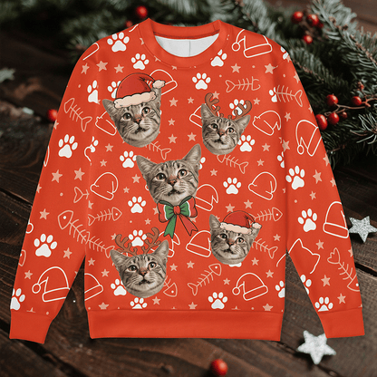 Personalized Funny Face Pet Ugly Christmas Sweater
