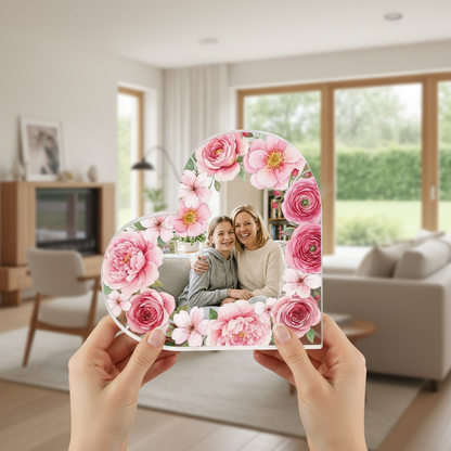 Custom Photo Heart Acrylic Keepsake – Personalized Mother’s Day Gift for Mom