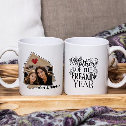 Mom & Daughter Vibes – Custom Mug for Daughter Heartfelt Family Keepsake Gift