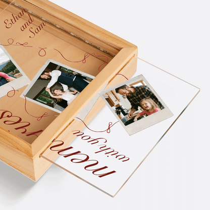 Memories With You Photo Frame Light Box - Custom Photo LED Gift for Dad