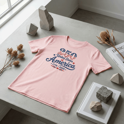 America 250 Years of Freedom - 1776-2026 Patriotic Eagle T-Shirt Design