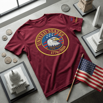 America 250th Anniversary T-Shirt - United States 1776-2026 Patriotic Pride Tee