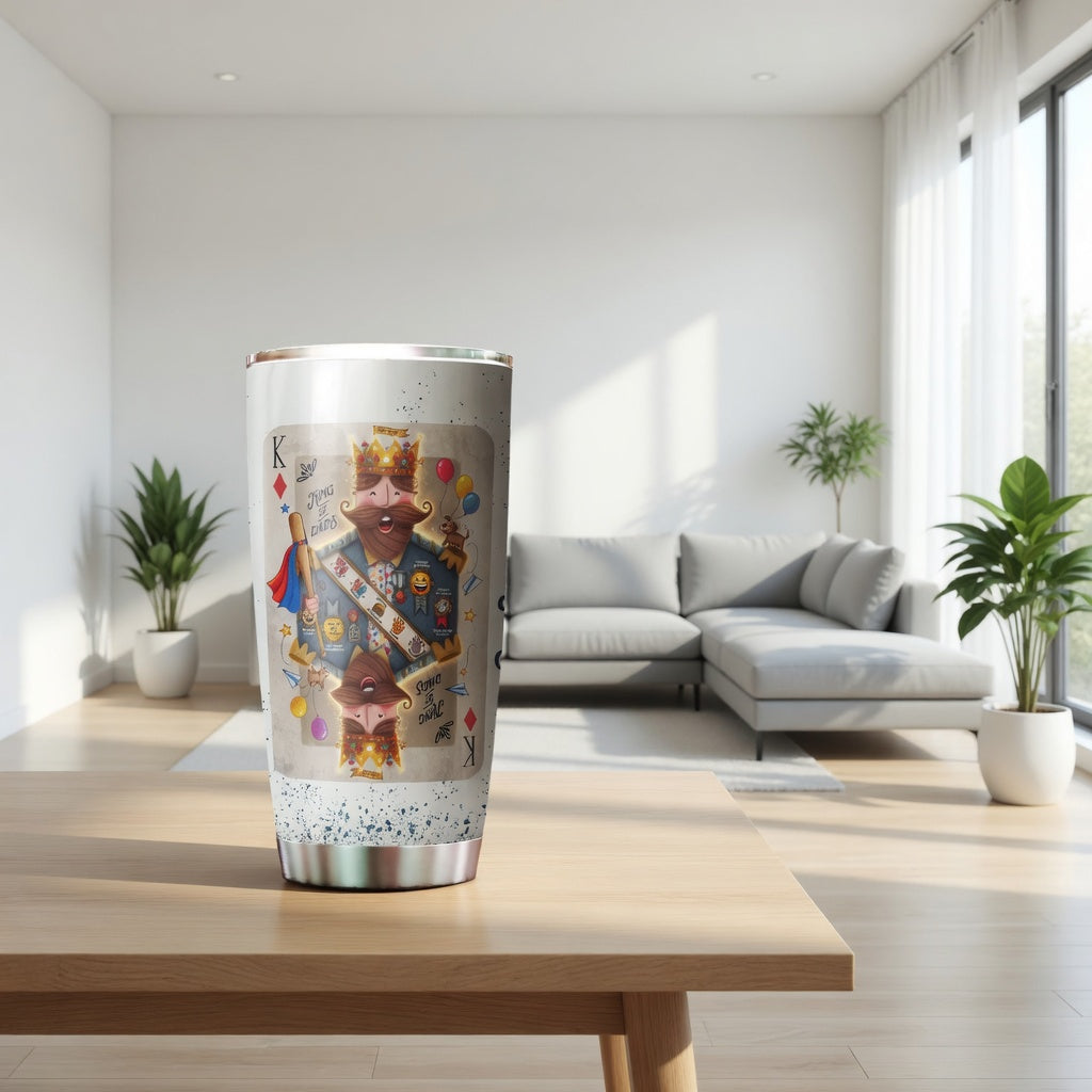 King of Dads 20oz Tumbler – Father’s Day Gift Cup for Dad