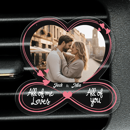 Drive Safe, My Love – Romantic Car Gift for Couples – Personalized Custom Shape Acrylic Car Clip
