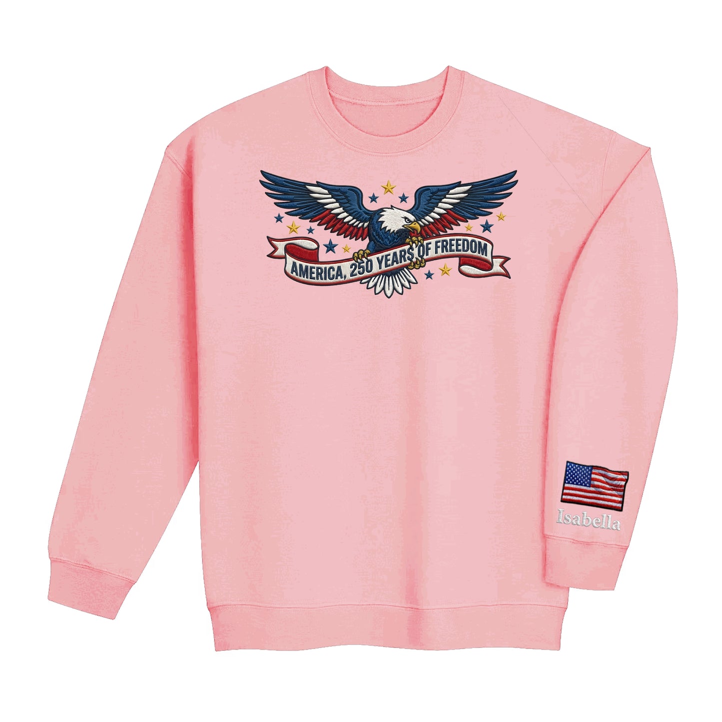 1776–2026 USA Anniversary Hoodie - Custom Name Eagle Sweatshirt - American Pride Keepsake